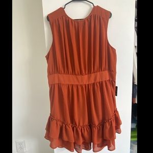 Burnt Orange cocktail/work dress